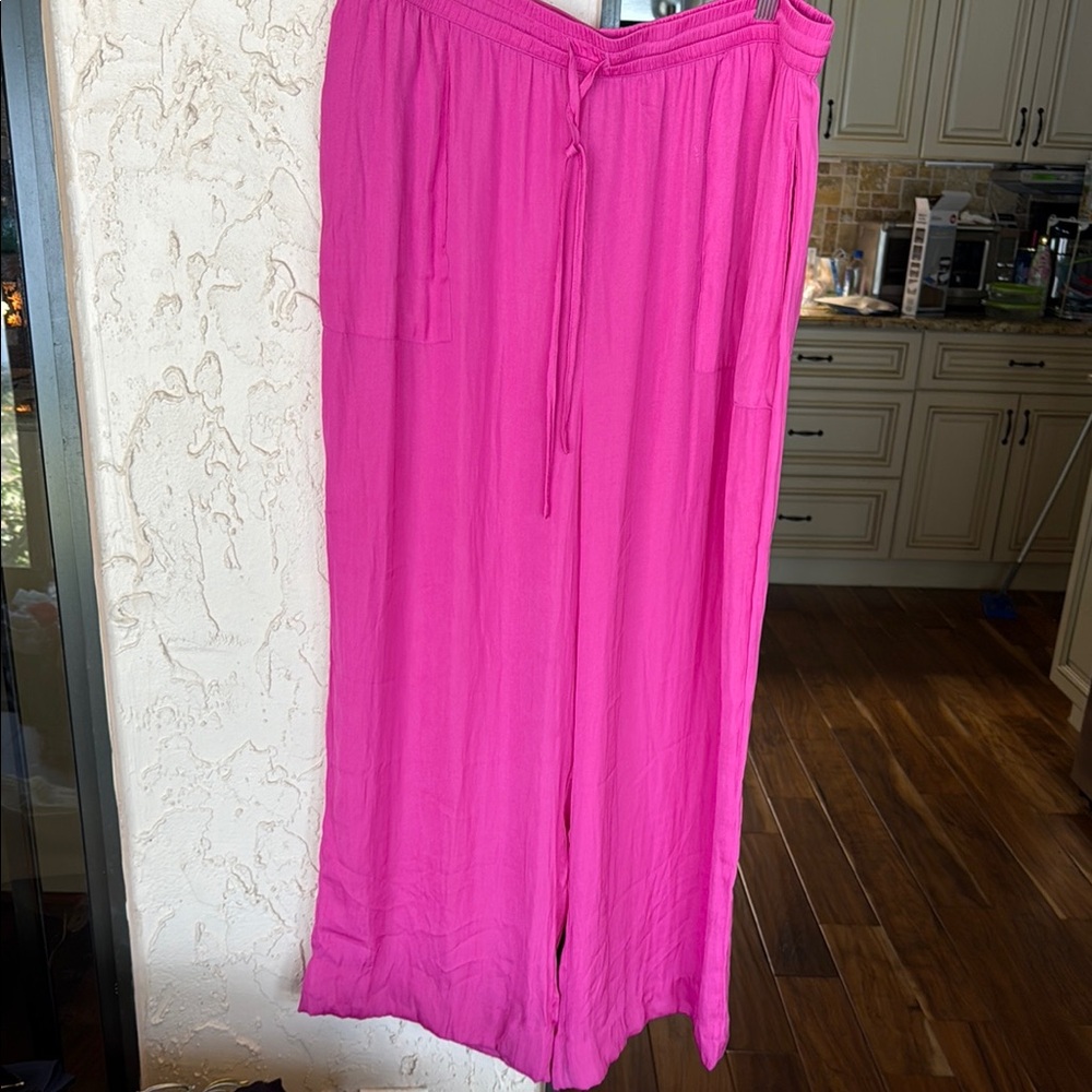 Joie Pink Wide-Leg Pants Flowing Design